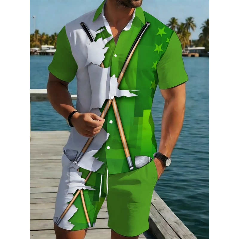Golf Clubs - Мужской легкий повседневный комплект из рубашки
