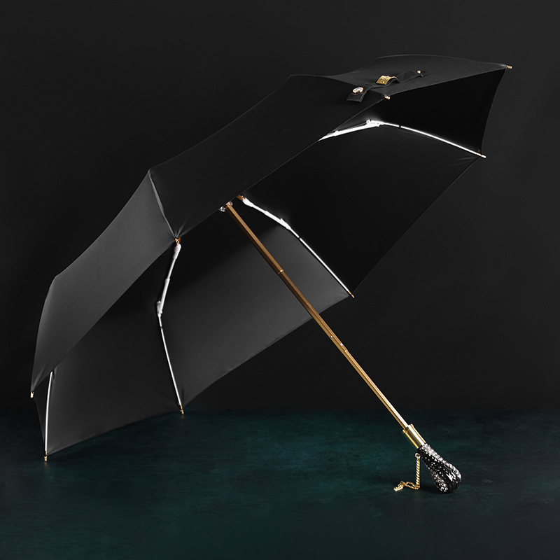 Черный деловой складной зонт,  – обзор и цена Golf Umbrella Large